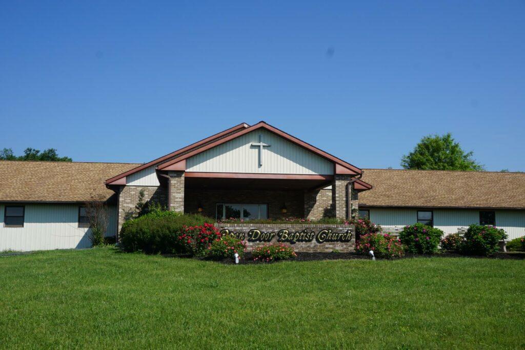 Front of Open Door Baptist Church building